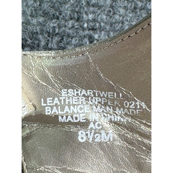 Easy Spirit Sandals Women's 8.5M Gold Leather Sandals Adjustable Ankle Straps - Picture 4 of 13